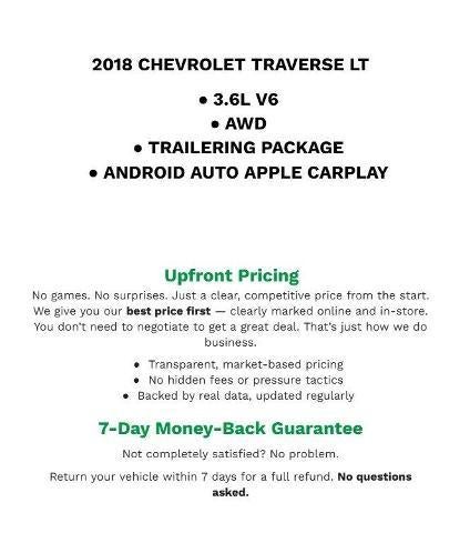 2018 Chevrolet Traverse LT Cloth