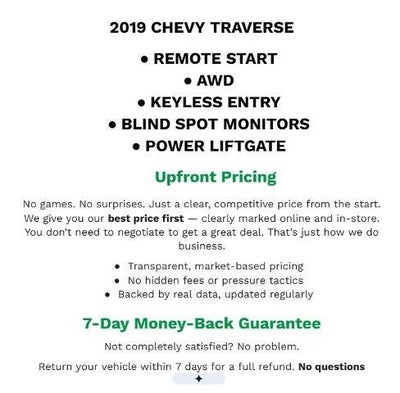 2019 Chevrolet Traverse LT Cloth