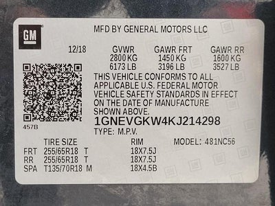 2019 Chevrolet Traverse LT Cloth
