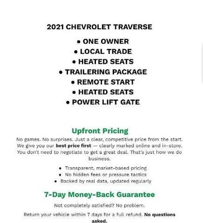 2021 Chevrolet Traverse LT Cloth