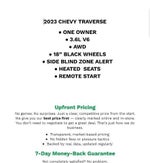 2023 Chevrolet Traverse LT Cloth