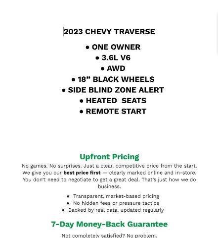 2023 Chevrolet Traverse LT Cloth