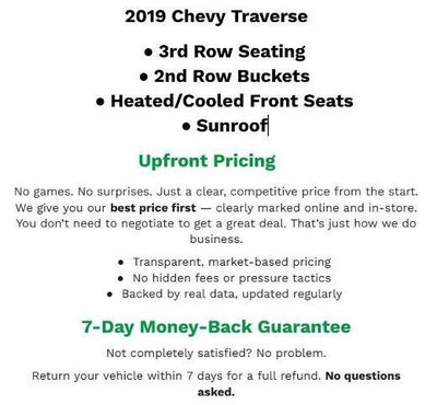 2019 Chevrolet Traverse High Country