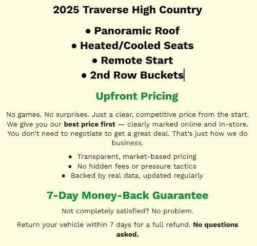 2025 Chevrolet Traverse High Country