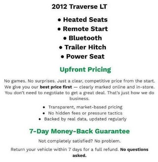 2012 Chevrolet Traverse LT w/1LT
