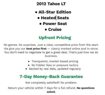 2012 Chevrolet Tahoe LT