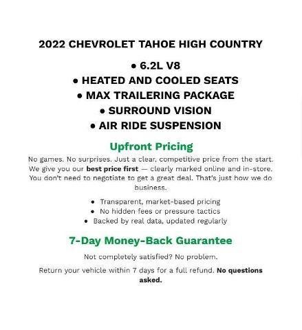 2022 Chevrolet Tahoe High Country