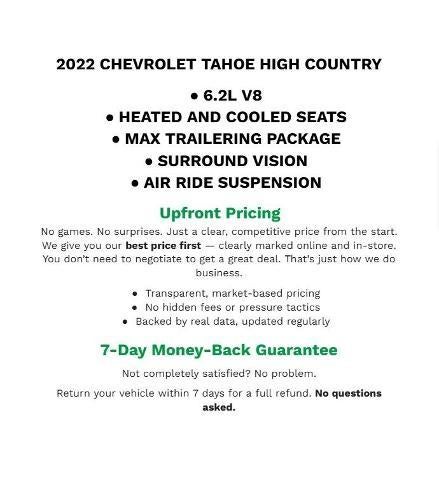 2022 Chevrolet Tahoe High Country