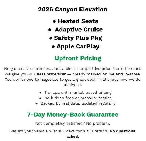 2026 GMC Canyon Elevation