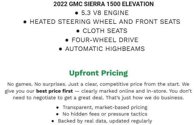 2022 GMC Sierra 1500 Elevation