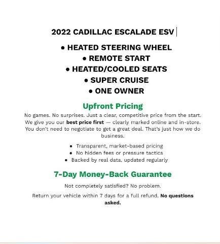 2022 Cadillac Escalade ESV Premium Luxury