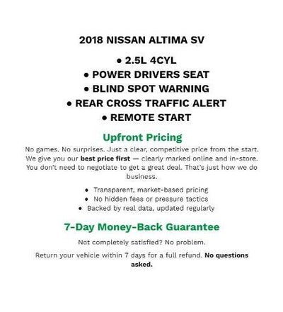 2018 Nissan Altima 2.5 SV