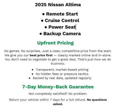 2025 Nissan Altima SV FWD