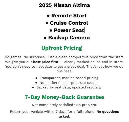 2025 Nissan Altima SV FWD