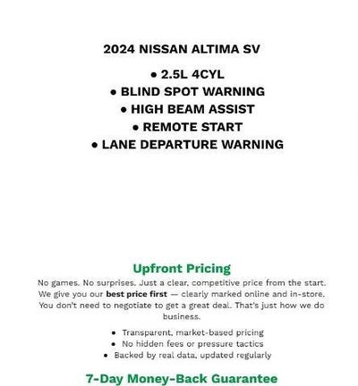 2024 Nissan Altima 2.5 SV