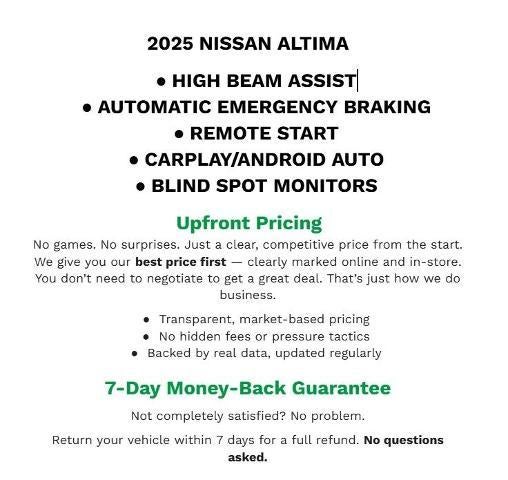 2025 Nissan Altima SV