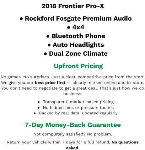 2018 Nissan Frontier PRO-4X