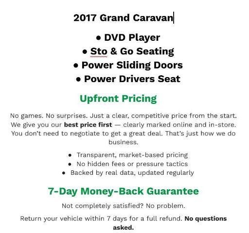 2017 Dodge Grand Caravan SXT