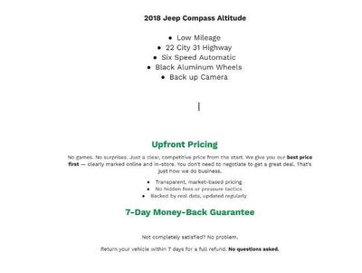 2018 Jeep Compass Altitude