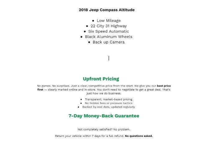 2018 Jeep Compass Altitude