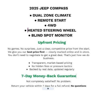 2025 Jeep Compass Trailhawk 4x4