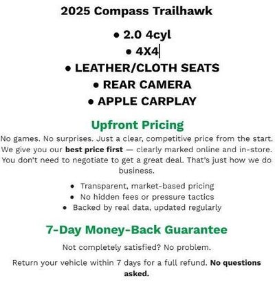 2025 Jeep Compass Trailhawk 4x4