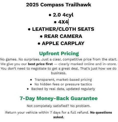 2025 Jeep Compass Trailhawk 4x4