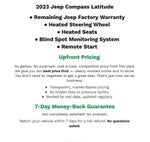 2023 Jeep Compass Latitude Lux FWD