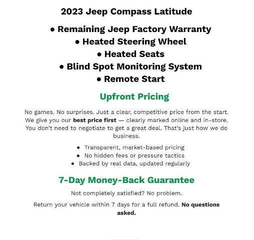2023 Jeep Compass Latitude Lux FWD