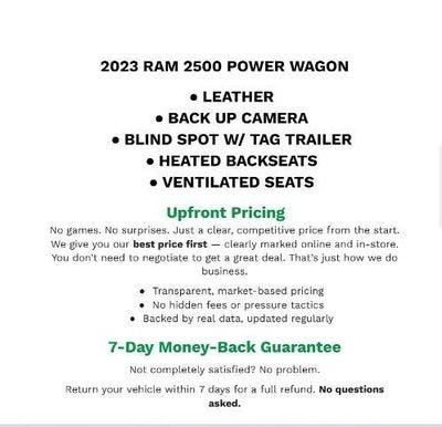 2023 RAM 2500 Power Wagon Crew Cab 4x4 6'4" Box
