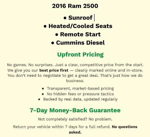 2016 RAM 2500 Laramie