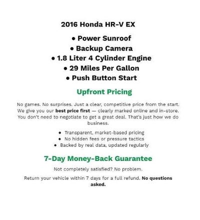 2016 Honda HR-V EX
