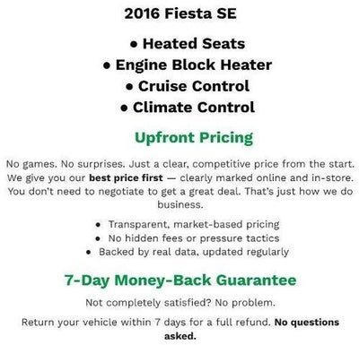 2016 Ford Fiesta SE