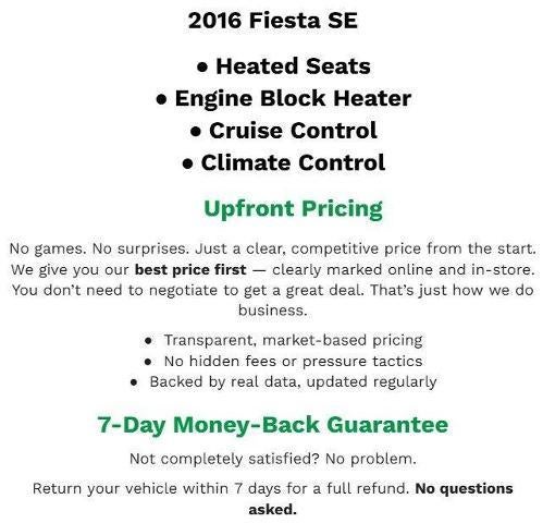 2016 Ford Fiesta SE