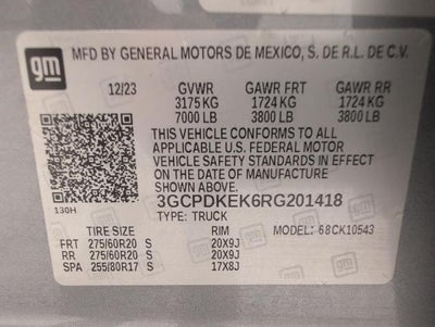 2024 Chevrolet Silverado 1500 LT (2FL)
