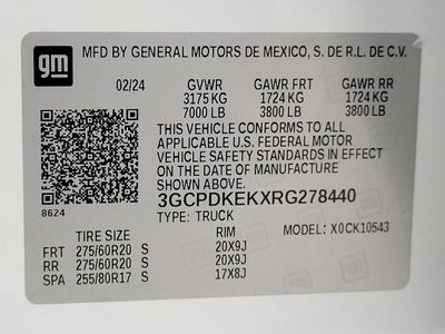 2024 Chevrolet Silverado 1500 LT (2FL)
