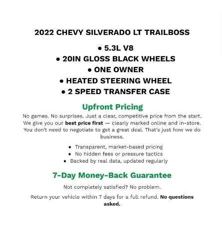 2022 Chevrolet Silverado 1500 LT Trail Boss