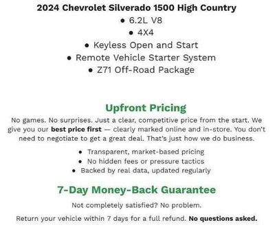 2024 Chevrolet Silverado 1500 High Country
