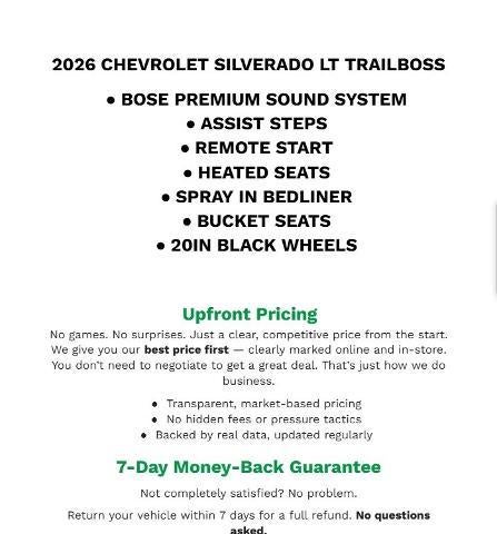 2026 Chevrolet Silverado 1500 LT Trail Boss