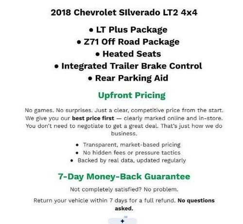 2018 Chevrolet Silverado 1500 LT