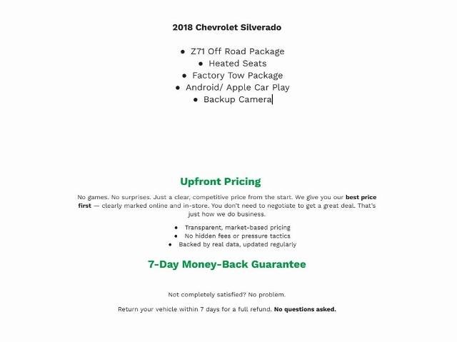 2018 Chevrolet Silverado 1500 LT