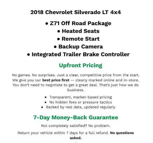 2018 Chevrolet Silverado 1500 LT