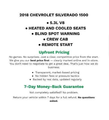 2018 Chevrolet Silverado 1500 High Country