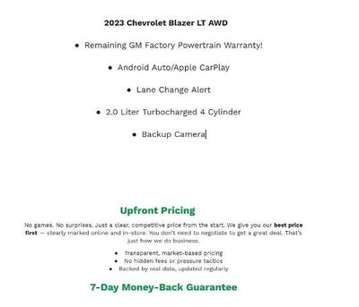 2023 Chevrolet Blazer 2LT