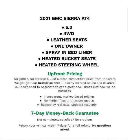 2021 GMC Sierra 1500 AT4