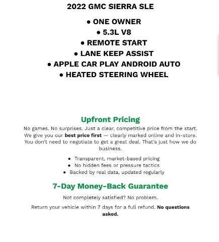 2022 GMC Sierra 1500 SLE