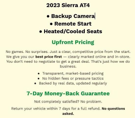 2023 GMC Sierra 1500 AT4