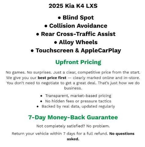 2025 Kia K4 LXS