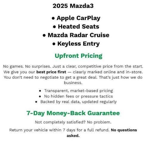 2025 Mazda Mazda3 Sedan 2.5 S Preferred