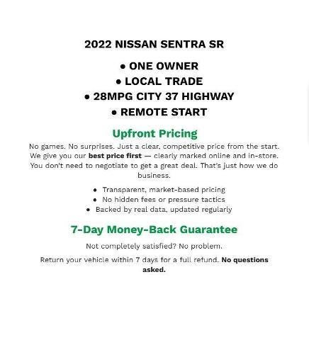 2022 Nissan Sentra SR